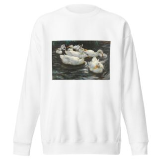 Sechs Enten im Wasser, by Alexander Koester Sweatshirt