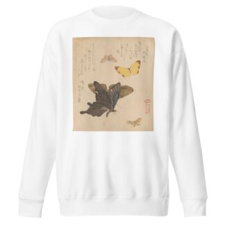 The Painting Manual of Flock of Butterflies by Kubo Shunman Sweatshirt