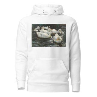 Sechs Enten im Wasser, by Alexander Koester Hoodie