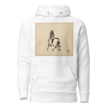 Illustrated book of horses Pl.08 by Tsurusawa Tansaku Hoodie