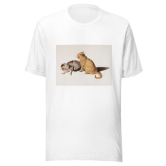 Two young cats be in conflict by Gottfried Mind T-Shirt