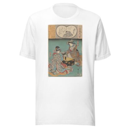 Two Women Playing a Game by Andō Hiroshige T-Shirt