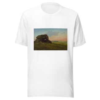 Evening landscape with a dolmen. Study by Carlo Dalgas T-Shirt