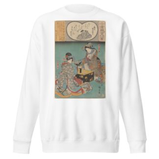Two Women Playing a Game by Andō Hiroshige Sweatshirt