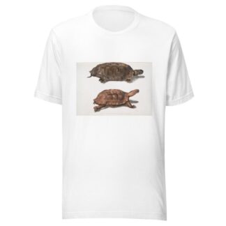 1. Flat Backed Terrapin, Emys platynotha; 2. Spinose Land Terrapin, Geoemyda spinosa. by John Edward Gray T-Shirt