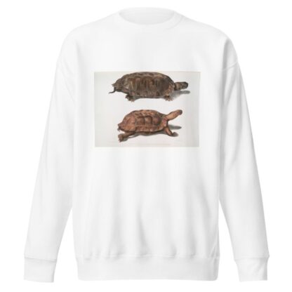 1. Flat Backed Terrapin, Emys platynotha; 2. Spinose Land Terrapin, Geoemyda spinosa. by John Edward Gray Sweatshirt