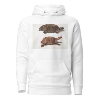 1. Flat Backed Terrapin, Emys platynotha; 2. Spinose Land Terrapin, Geoemyda spinosa. by John Edward Gray Hoodie
