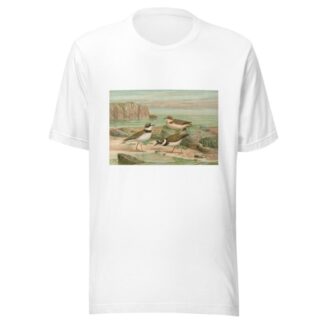 Charadrius dubius Scop by Johann Friedrich Naumann T-Shirt