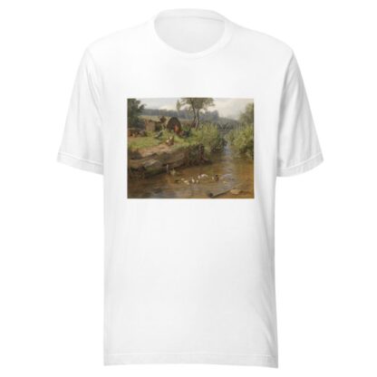 Entenfamilie an der Wehr by Carl Jutz T-Shirt