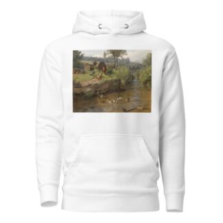 Entenfamilie an der Wehr by Carl Jutz Hoodie