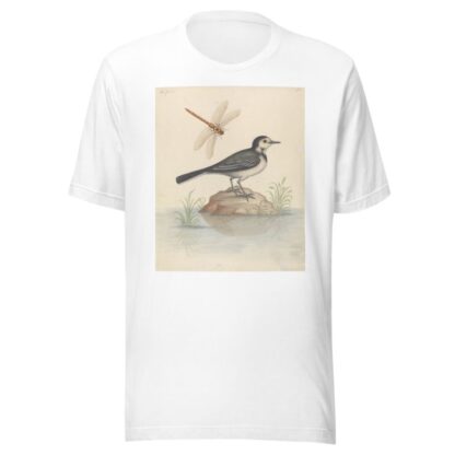 Pied Wagtail and Dragonfly by George Edwards T-Shirt