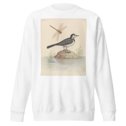Pied Wagtail and Dragonfly by George Edwards Sweatshirt