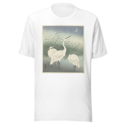 Herons in shallow water by Ohara Koson T-Shirt