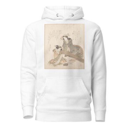 Two Courtesans, One Playing a Koto by Kubo Shunman Hoodie