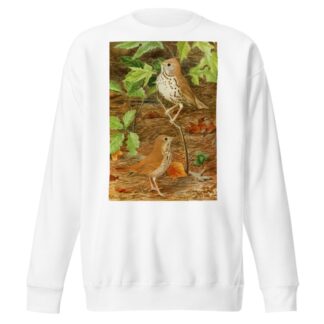 Wood Thrush,Hermit Thrush by Louis Agassiz Fuertes Sweatshirt