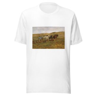 Pflügender Bauer by Otto von Thoren T-Shirt