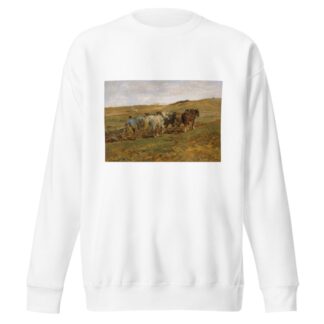 Pflügender Bauer by Otto von Thoren Sweatshirt