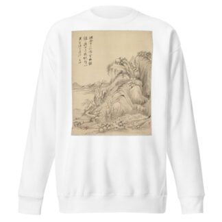 Dwellings beneath Folded Hills by Tsubaki Chinzan Sweatshirt