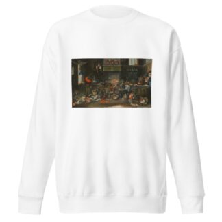 Monkeys in the Kitchen by Circle of Frans Francken the Younger Sweatshirt