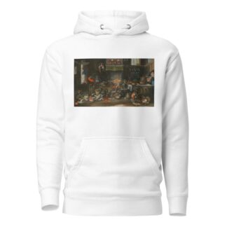 Monkeys in the Kitchen by Circle of Frans Francken the Younger Hoodie