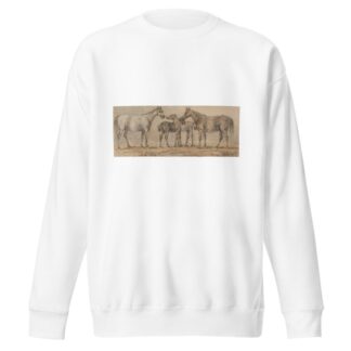 Two Mares with their Foals by Sawrey Gilpin Sweatshirt