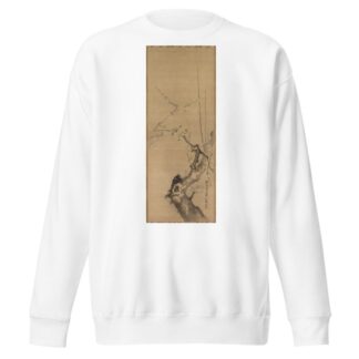 Sparrows on Blossoming Plum; A Sage with Tiger; Chinese Bird on Snow-Laden Branch by Kano Tan’yū Sweatshirt