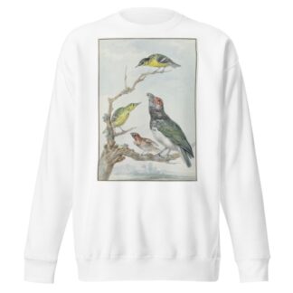 Four Different Birds on a Branch by Aert Schouman Sweatshirt