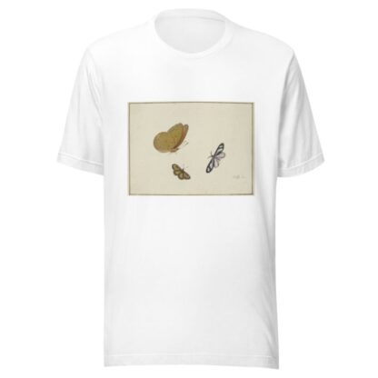 Ein gelber, ein schwarz-gelber und ein schwarz-weißer Schmetterling by Herman Henstenburgh T-Shirt