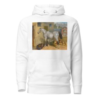One Of The Scots Greys In A Yard With Dog And Goats by John Frederick Herring Snr. Hoodie