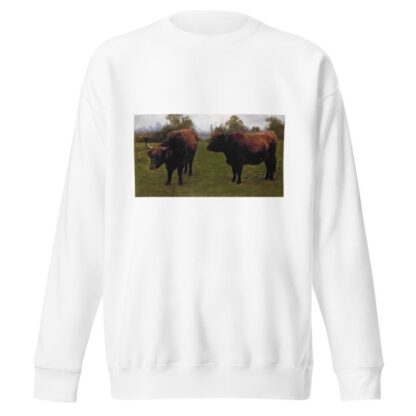 Two Bulls Grazing by Rosa Bonheur Sweatshirt