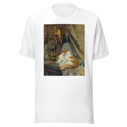 A Mother Cat and her Kitten with a Bracket Clock by Henriëtte Ronner-Knip T-Shirt