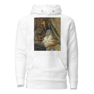 A Mother Cat and her Kitten with a Bracket Clock by Henriëtte Ronner-Knip Hoodie