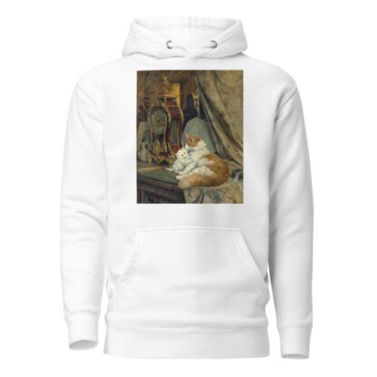A Mother Cat and her Kitten with a Bracket Clock by Henriëtte Ronner-Knip Hoodie