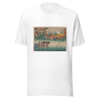 Tokaido gojusantsugi, Pl.48 by Andō Hiroshige T-Shirt