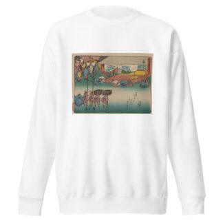 Tokaido gojusantsugi, Pl.48 by Andō Hiroshige Sweatshirt