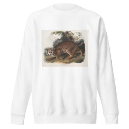 Lynx rufus, Common American Wild Cat by John Woodhouse Audubon Sweatshirt