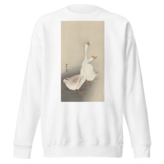 Two geese. by Ohara Koson Sweatshirt