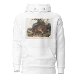 Lynx rufus, Common American Wild Cat by John Woodhouse Audubon Hoodie