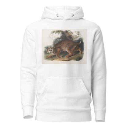 Lynx rufus, Common American Wild Cat by John Woodhouse Audubon Hoodie