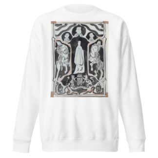 Ontwerp met staande vrouw met ruiters aan weerszijden by Carel Adolph Lion Cachet Sweatshirt