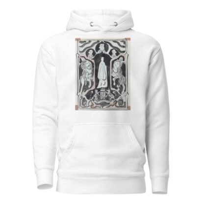Ontwerp met staande vrouw met ruiters aan weerszijden by Carel Adolph Lion Cachet Hoodie