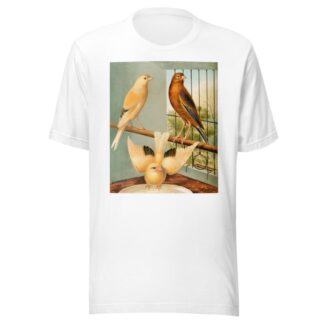 Linnet And Canary Mules by W. A . Blakston T-Shirt