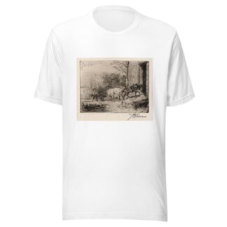 Pulling a Load of Hay by Peter Moran T-Shirt