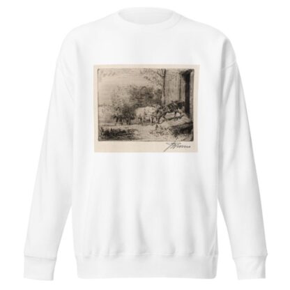 Pulling a Load of Hay by Peter Moran Sweatshirt