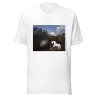 Horse Frightened by a Lion by George Stubbs T-Shirt