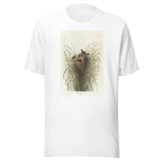 Nutalls lesser-marsh wren by John James Audubon T-Shirt