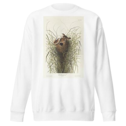 Nutalls lesser-marsh wren by John James Audubon Sweatshirt