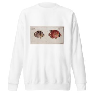 1. Chaetodon Setifer, The Bristle-Chetodon; 2. Chaetodon Falcula, The Sickle-Chetodon. by Marcus Elieser Bloch Sweatshirt