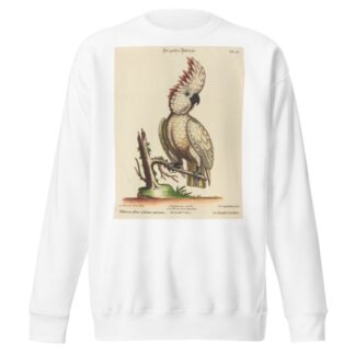 Psittacus albus cristatus maximus by Johann Sebastian Leitner Sweatshirt