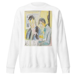 Zwei Männer am Tisch by Ernst Ludwig Kirchner Sweatshirt